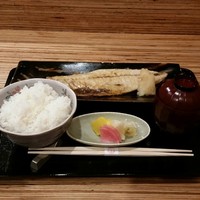 銀座 しぶ谷 - 魚定食（税込み１２９６円）