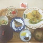 ななっこ - 2016/07  ななっこおまかせランチ　￥500　野菜の天ぷらうまっ！
