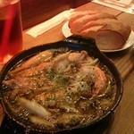 バル エスパニョール ピンチョス チキテオ - 大えびアヒージョ