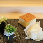 鮨処木はら - めねぎ、卵焼き