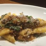 リストランテ ハナタニ - 2016・7月　鴨とモロヘイヤのミートソース ガルガネッリ
      