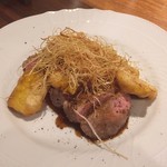 リストランテ ハナタニ - 2016・7月　仔鴨ロースト トウモロコシのソース
      