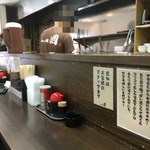 らぁ麺 國 - カウンター席
