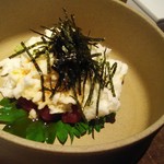 54087455 - だし醤油で頂く鮪山かけ/680円