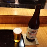 馳走 とし藤 - 【2016.7】ますば瓶ビールで乾杯♪