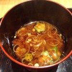 馳走 とし藤 - 【2016.7】味噌汁♪オクラが美味しい♡