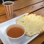 インドナン - チーズナン＋チキンカレーセット