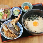 Your choice of noodles + Ten-don (tempura rice bowl)