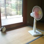 慈光院 - 扇風機と蚊取りぶた