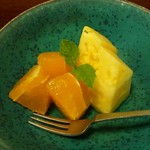 慈光院 - 水物 オレンジ、パイナップル