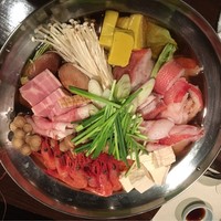 まある - 甘海老、赤魚、ベーコン、豚、豆腐、生麩、キノコ、野菜
                    ﾅﾏﾗｳﾏｲ！