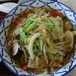 東山 - 野菜ラーメン650円+半ライス170円