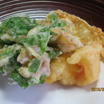 御料理 はやし - 野菜のかき揚げ・湯葉