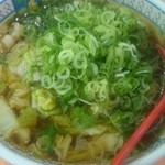 どうとんぼり神座 - おいしいラーメン、ネギトッピング（2016.7）