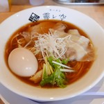 ラーメン 霽レ空 - 牡蠣煮干し麺（780円）味玉（100円）