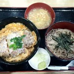 伊豆家 - ミニかつ丼セット（冷ぶっかけそば）720円