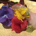 北地蔵 - お刺身の盛り合わせ