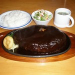 ハンバーグの店　オニオン - ビッグハンバーグ定食 1kg 2300円