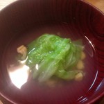 ら すとらあだ - アサリと貝柱、キャベツの腕