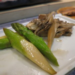 鮨棗 - アスパラ＆舞茸焼き(2016年7月)