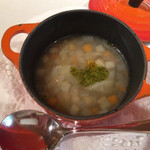 レストラン・マッカリーナ - 朝食:野菜スープ