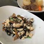 Okonomiyaki Izakaya Teppanyaki Tonkyuu - 白和えでご飯が進みます！