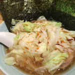 山王家 - キャベツラーメン小850円 2016.7撮影