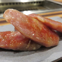 赤身焼肉USHIO - 自家製ソーセージ。