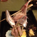 魚さい - 16/7/24 鯵の刺身とたたき