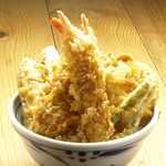 tendommotokame - 海老天丼