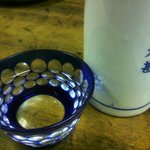 大甚 - 菊正宗冷や(冷やはお猪口が切子に代わります)