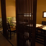Seizoroisaka Soba Ginsei - テーブル席