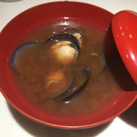 おにく 花柳 - しじみ　赤出汁