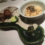 おにく 花柳 - トリュフ御飯