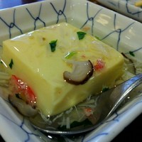 かに道楽 横浜店 - 蟹の玉子豆腐です。