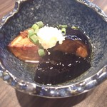 九州ダイニング さくらみち - お通し(茄子の揚げ漬し)