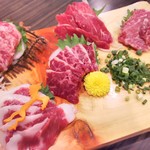 九州ダイニング さくらみち - 馬刺し５点盛り