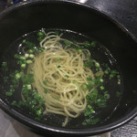 代々木 今半 - 〆は塩ラーメン