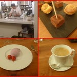 エスパイ クック コウベ - 巨峰のヨーグルトジェラート、チェリー添え