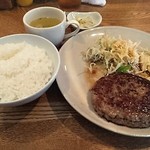 いちまる食堂 - 「一○ハンバーグ定食」（７００円込）（２０１６年７月）