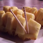 美ら橋 - 食後のパイン