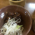 蕎麦切り　こばやし - 練り味噌¥300 蕎麦の実入り