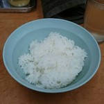 らー麺 家道 - 平成28年7月28日(木)再訪問時の無料ライス普通盛り！