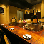 trattoria イタリアン SATOMI fooding - カウンター席