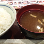 焼魚食堂　魚角 - 味噌汁はインスタんチック