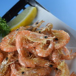 Deep fried shrimp and river shrimp
