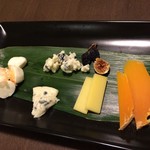 Assortment of 5 types of natural cheese