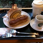 スターバックス・コーヒー - VIA ティラミスロール／Espresso／Cappuccino