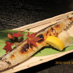 Ginza Ippashi - 築地で目利きした大ぶりな秋刀魚の備長炭焼き