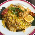 カーン・ケバブ・ビリヤニ - 平日スペシャルランチ　ビリヤ二セット(柔らかラムビリヤ二)(サラダ、ライタ、ドリンク付き)　1235円